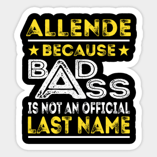 ALLENDE Sticker